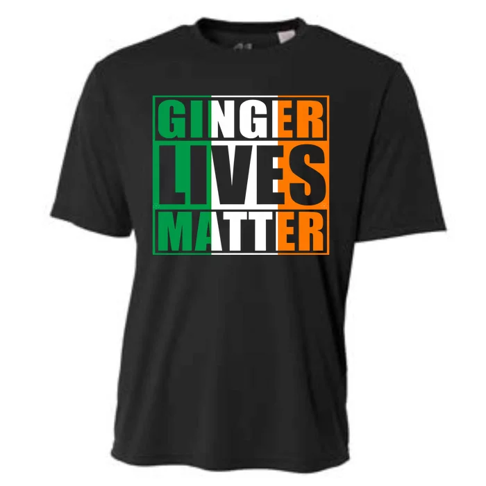 Ginger Lives Matter Irish Flag Cute Gift St Patricks Day Great Gift Cooling Performance Crew T-Shirt