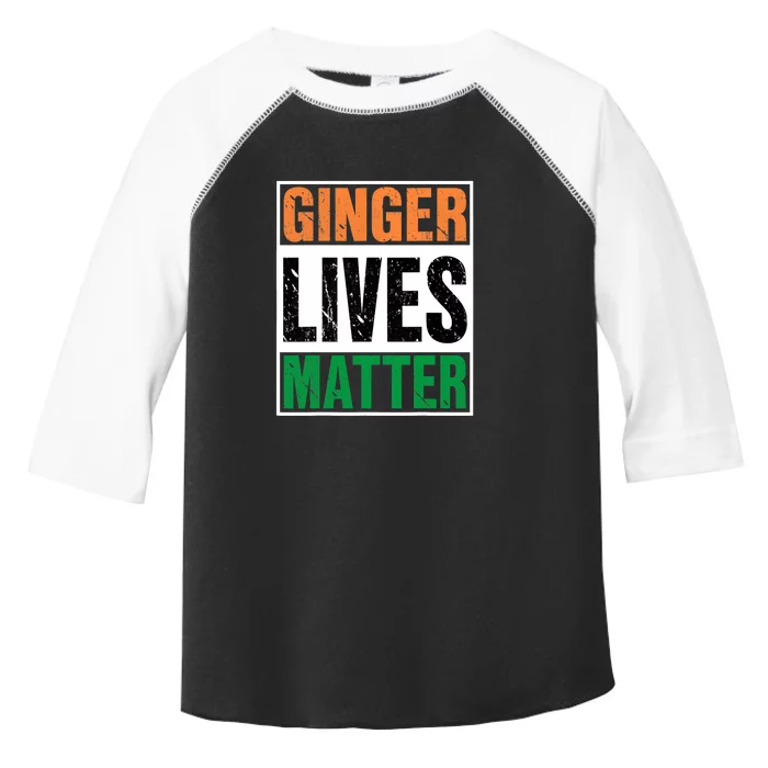 Ginger Lives Matter St. Patrick Day Drinking Ireland Flag Toddler Fine Jersey T-Shirt