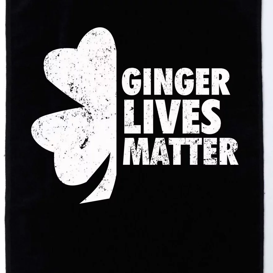 Ginger Lives Matter Funny St Patricks Day Platinum Collection Golf Towel