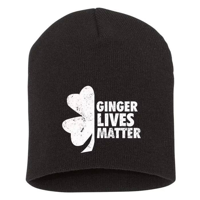 Ginger Lives Matter Funny St Patricks Day Short Acrylic Beanie