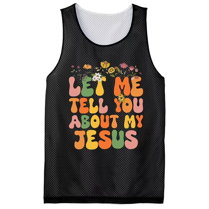 Girl Let Me Tell You About My Jesus Mesh Reversible Basketball Jersey Tank