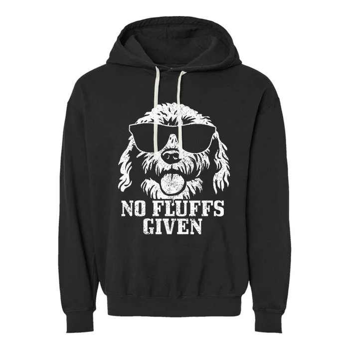 Goldendoodle Labradoodle No Fluffs The Dood Funny Doodle Dog Garment-Dyed Fleece Hoodie