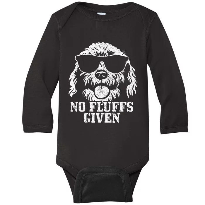 Goldendoodle Labradoodle No Fluffs The Dood Funny Doodle Dog Baby Long Sleeve Bodysuit