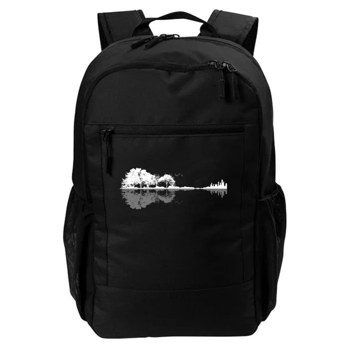 Guitar Lake Nature Wilderness Graphic Daily Commute Backpack