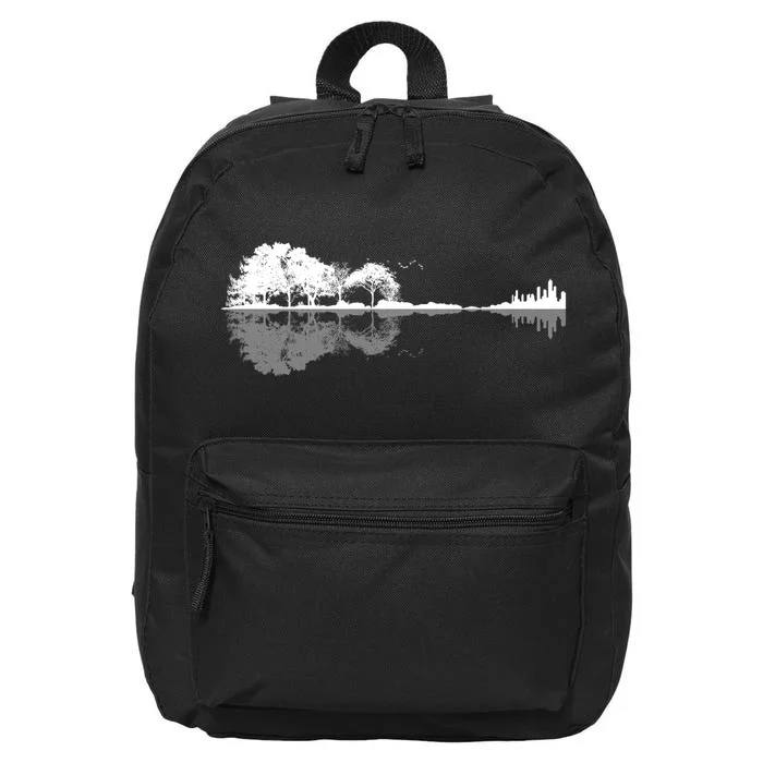 Guitar Lake Nature Wilderness Graphic 16 in Basic Backpack