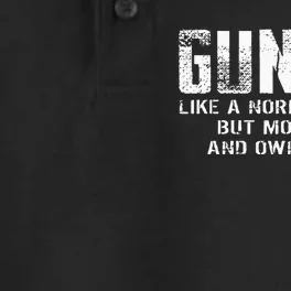 Guncle Like Normal Uncle More Fun Owns Guns Dry Zone Grid Performance Polo