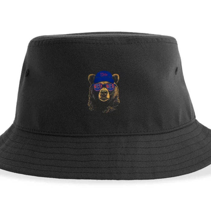 Graphic Last Name Cubs Styles | Vintage Cubs Name Distressed Sustainable Bucket Hat