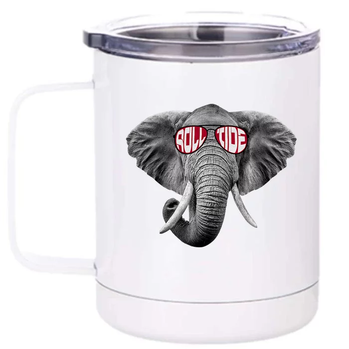 Graphic Last Name Roll Tide Alabama Retro Vintage Outfits Name Proud Front & Back 12oz Stainless Steel Tumbler Cup