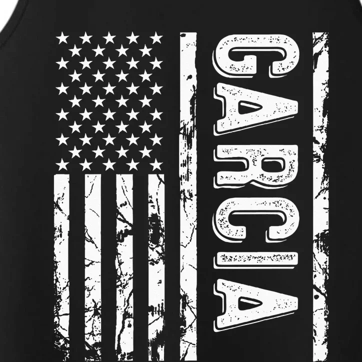 Garcia Last Name Funny Surname Team Garcia Family Reunion Performance Tank