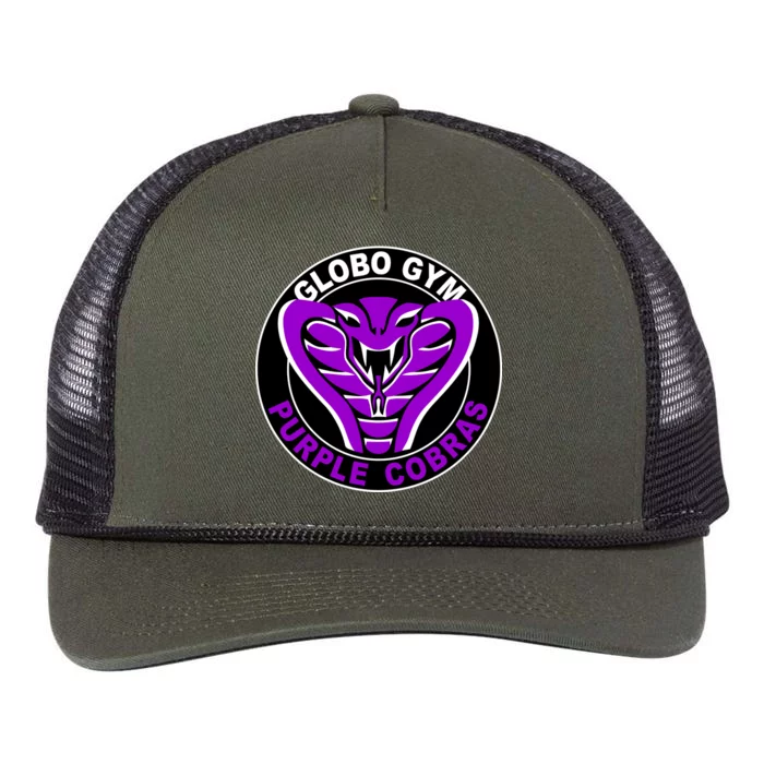 Globo Gym Purple Cobras Gym Retro Rope Trucker Hat Cap