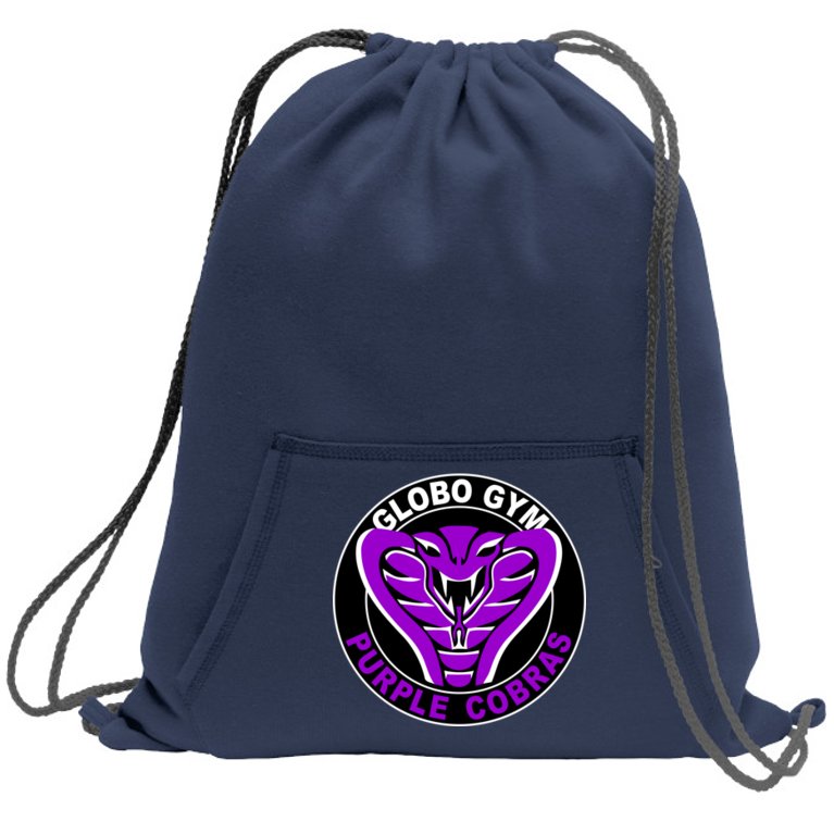 Globo Gym Purple Cobras Gym Sweatshirt Cinch Pack Bag