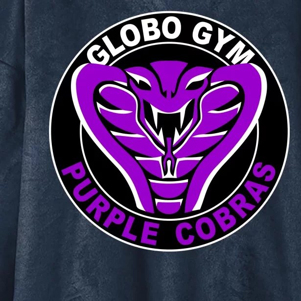 Globo Gym Purple Cobras Gym Hooded Wearable Blanket