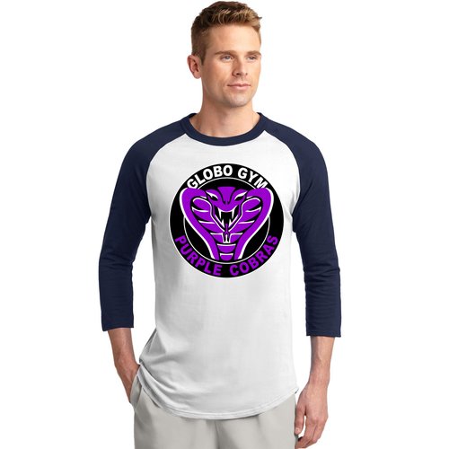 Globo Gym Purple Cobras Gym Baseball Sleeve Shirt