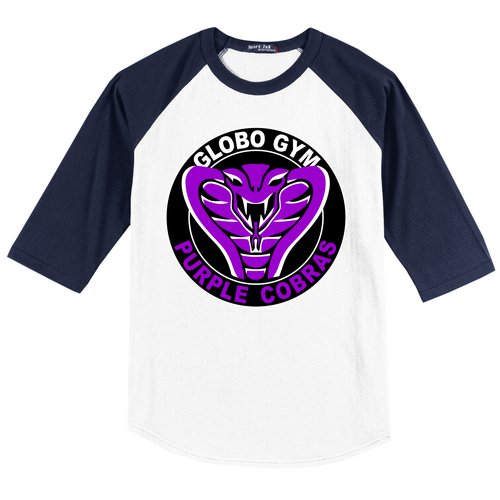 Globo Gym Purple Cobras Gym Baseball Sleeve Shirt