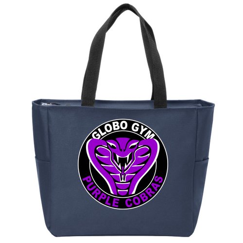 Globo Gym Purple Cobras Gym Zip Tote Bag