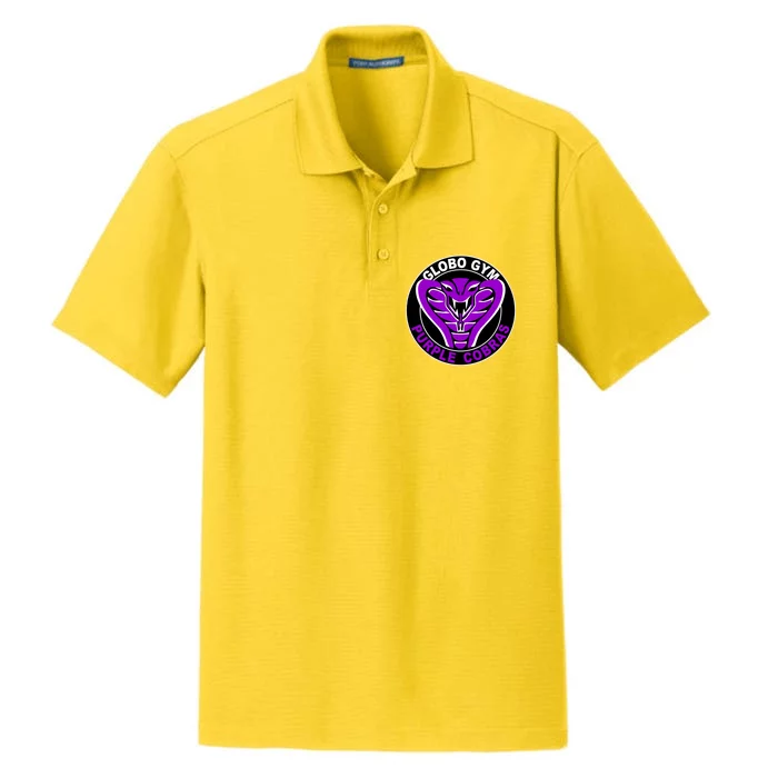 Globo Gym Purple Cobras Gym Dry Zone Grid Performance Polo