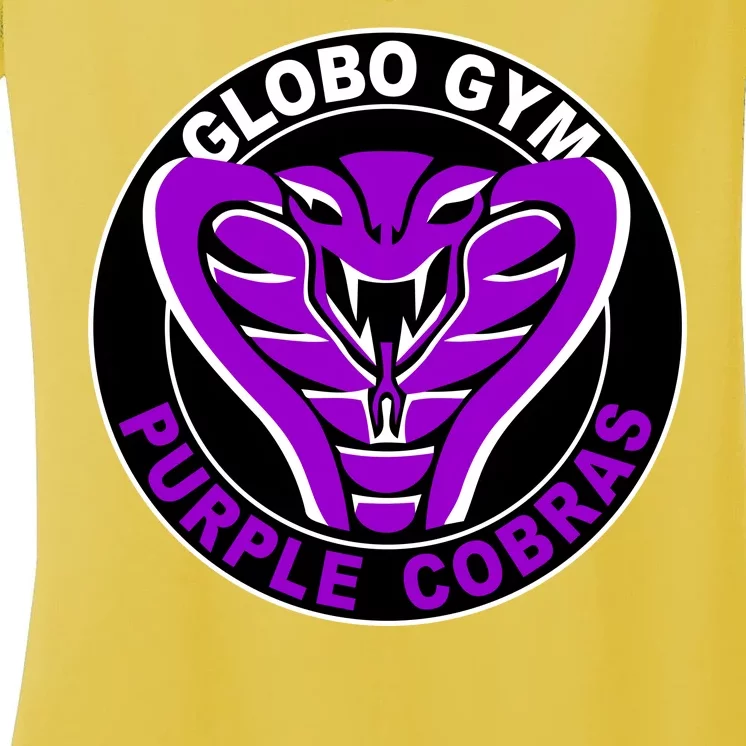 Globo Gym Purple Cobras Gym Women's V-Neck T-Shirt