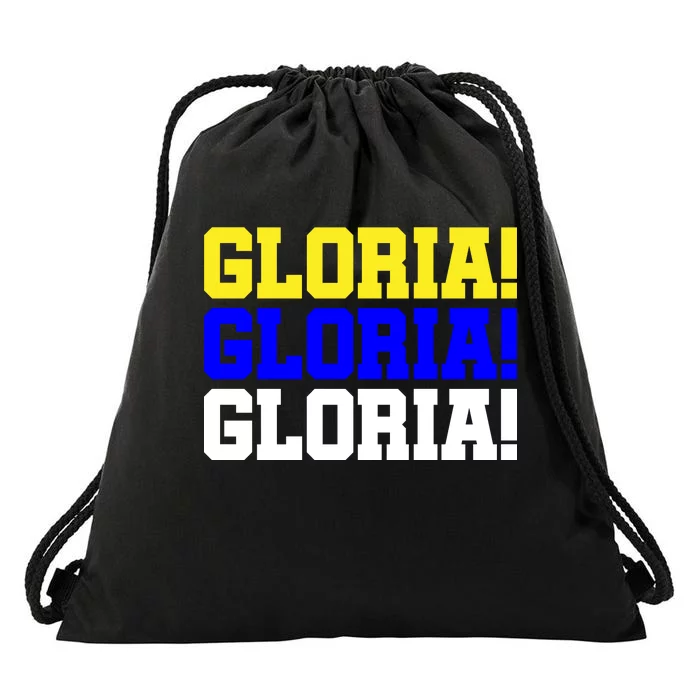 Gloria! Gloria! Gloria! Drawstring Bag