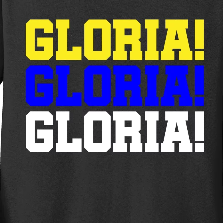 Gloria! Gloria! Gloria! Kids Long Sleeve Shirt