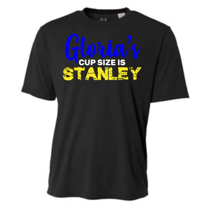 Gloria's Cup size is Stanley Cooling Performance Crew T-Shirt