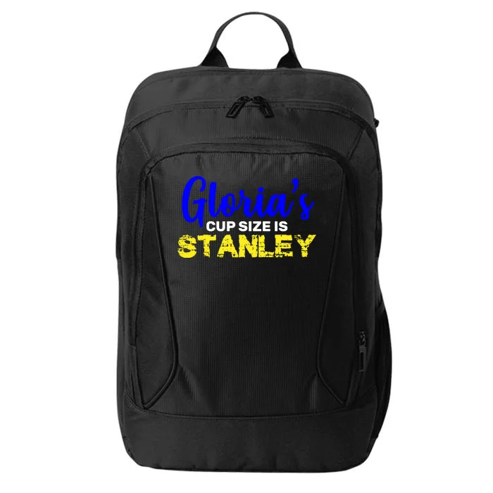 Gloria's Cup size is Stanley City Backpack