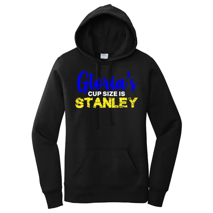 Gloria's Cup size is Stanley Women's Pullover Hoodie