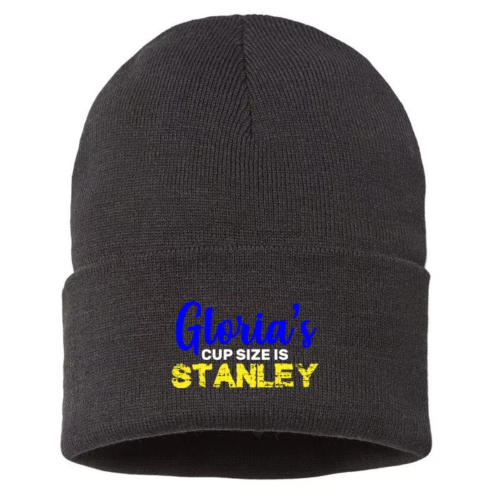 Gloria's Cup size is Stanley Sustainable Knit Beanie