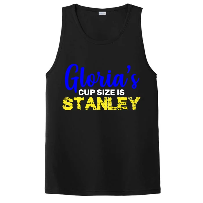 Gloria's Cup size is Stanley Performance Tank