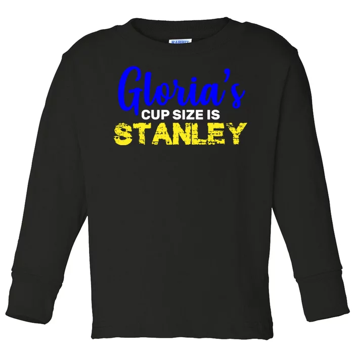 Gloria's Cup size is Stanley Toddler Long Sleeve Shirt