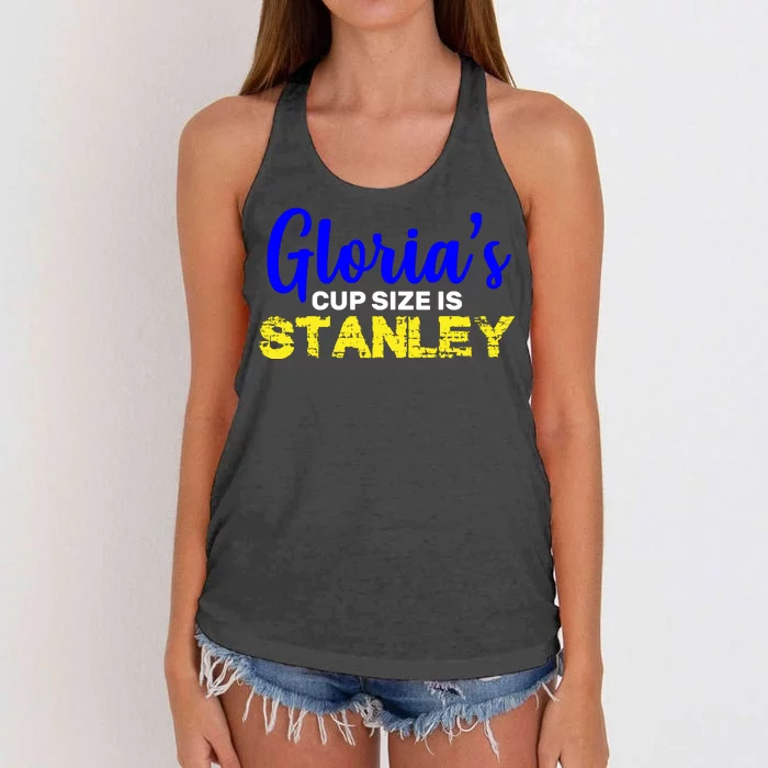 Gloria's Cup size is Stanley Women's Knotted Racerback Tank