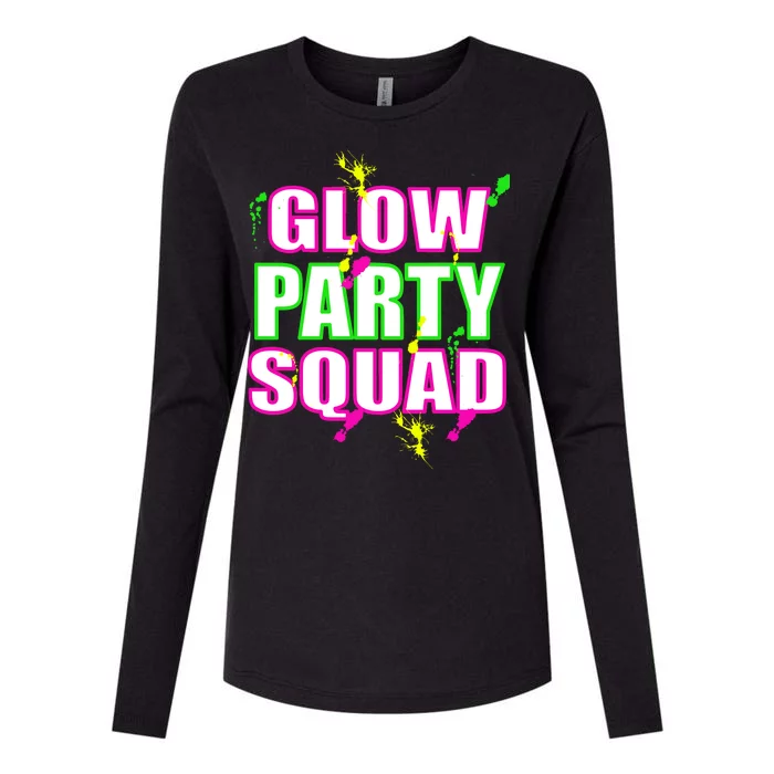 Glow Party Squad Womens Cotton Relaxed Long Sleeve T-Shirt