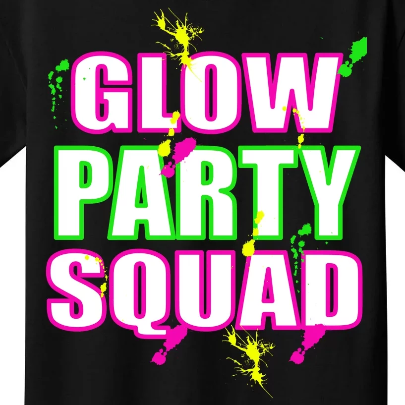 Glow Party Squad Kids T-Shirt