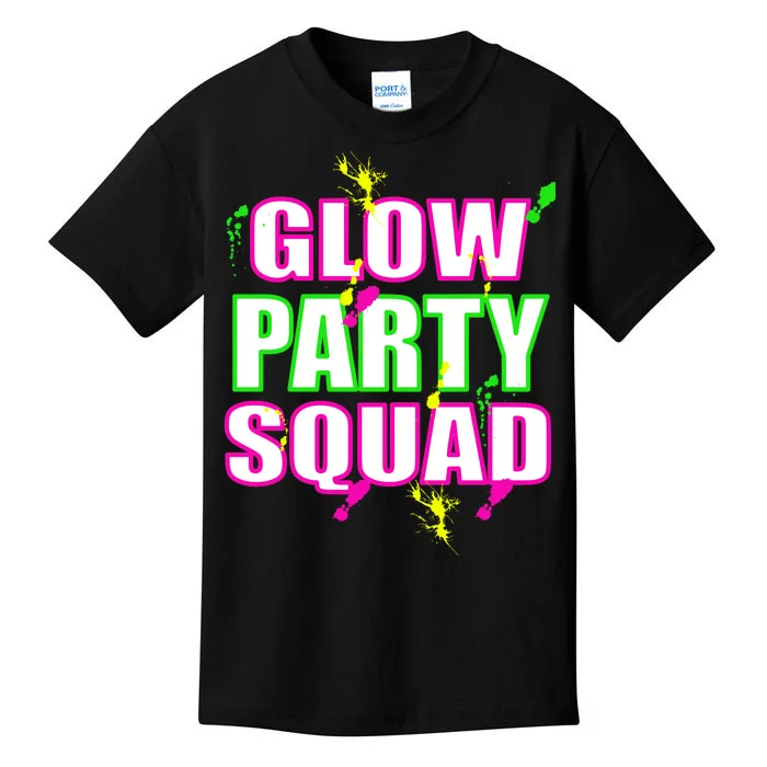 Glow Party Squad Kids T-Shirt