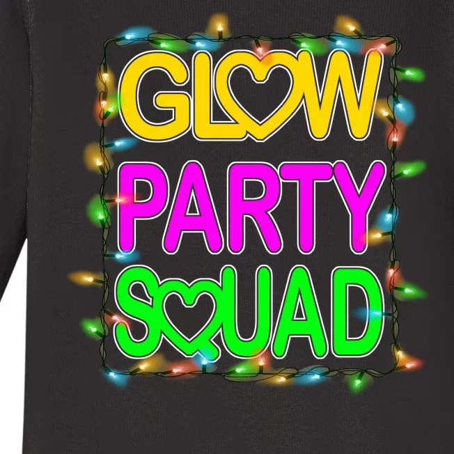 Glow Party Squad1 Baby Long Sleeve Bodysuit