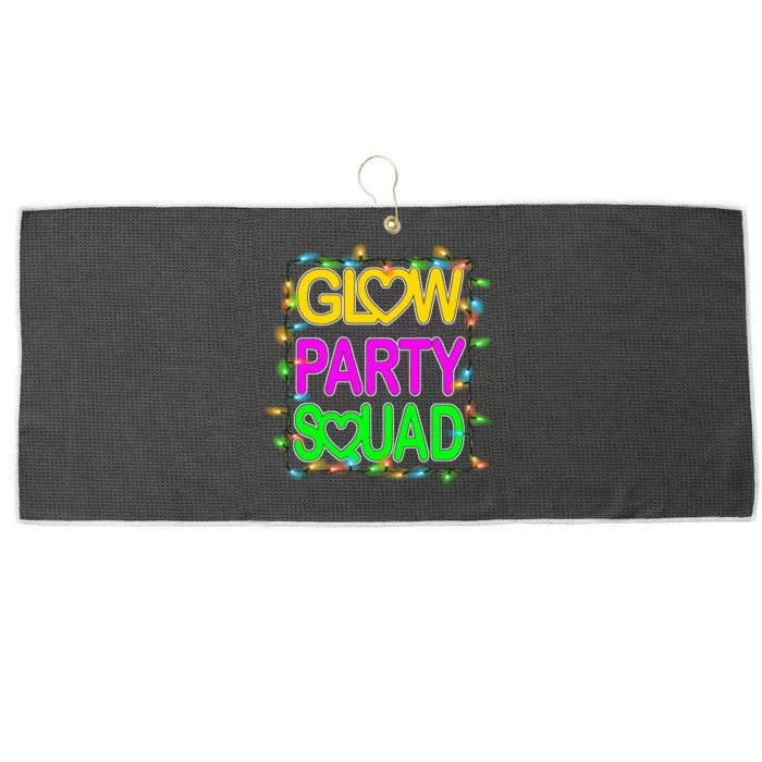 Glow Party Squad1 Large Microfiber Waffle Golf Towel