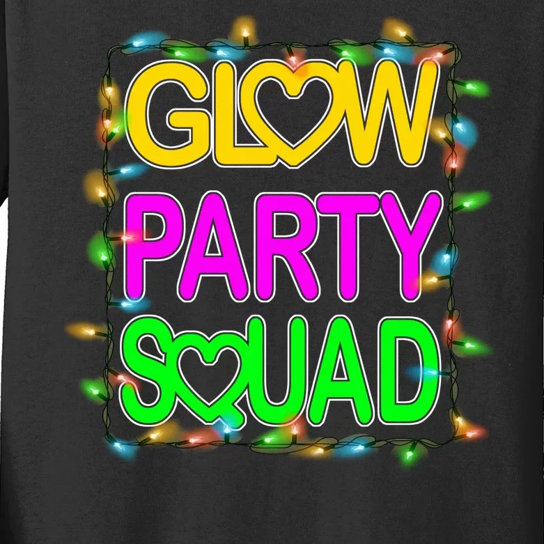 Glow Party Squad1 Kids Long Sleeve Shirt