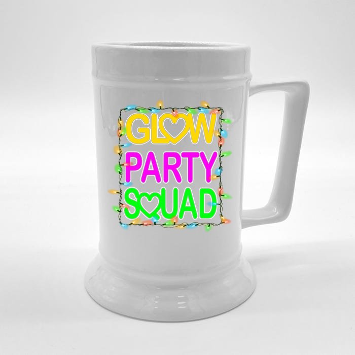 Glow Party Squad1 Front & Back Beer Stein