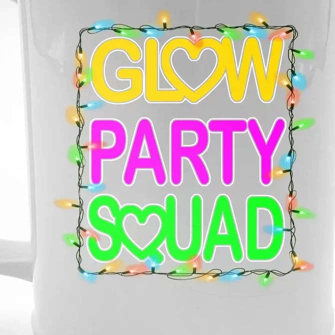 Glow Party Squad1 Front & Back Beer Stein