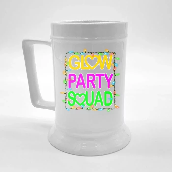 Glow Party Squad1 Front & Back Beer Stein