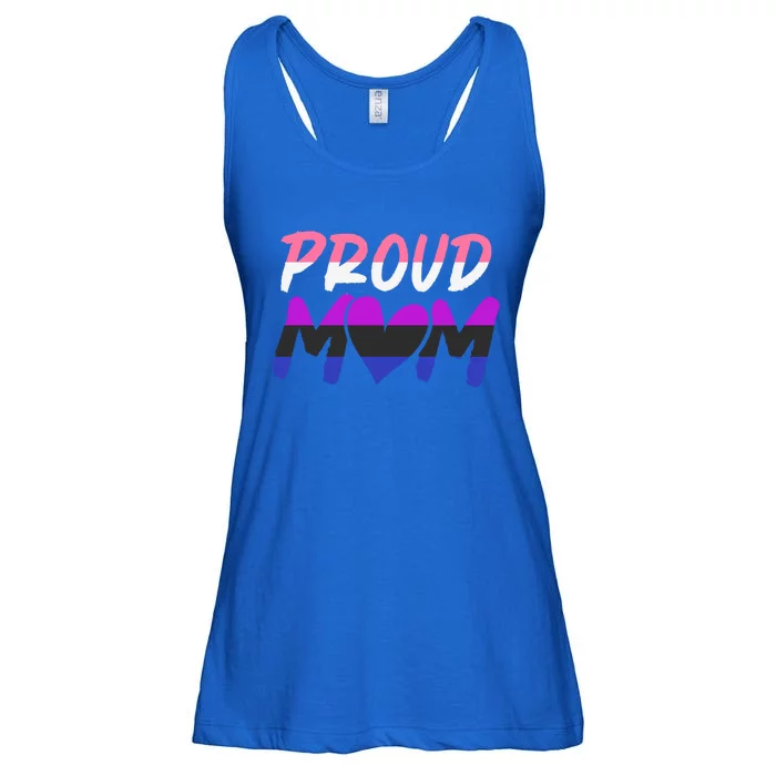 Genderfluid Lgbtq Proud Mom Pride Month Queer Equality Lgbt Gift Ladies Essential Flowy Tank