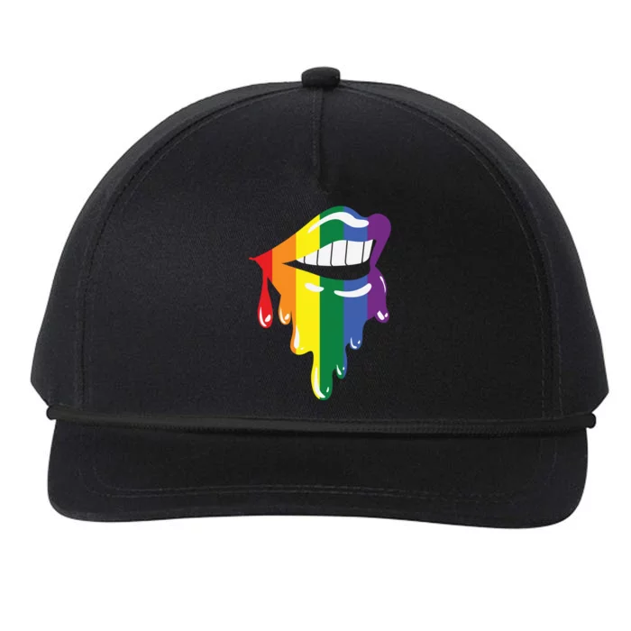 Gay Lesbian Pride Lgbt Flag Homosexuality Lbgtq+ Gift Snapback Five-Panel Rope Hat