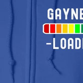 Gayness Loaded Pro Lgtbq Progress Bar Funny Uplifting Pride Gift Full Zip Hoodie