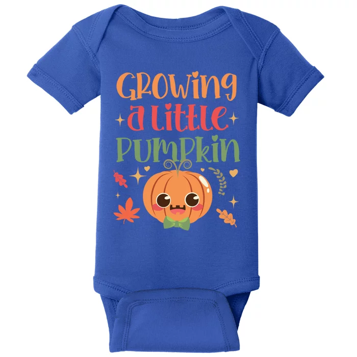 Growing Little Pumpkin Thanksgiving Pregnancy Announcet Gift Baby Bodysuit