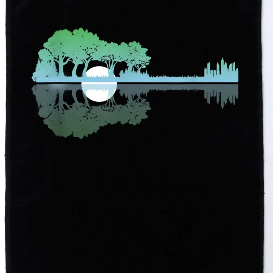 Guitar Lake Reflections Music And Guitar Lover Guitar Platinum Collection Golf Towel