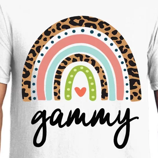 gammy Leopard Rainbow Mothers Day Pajama Set