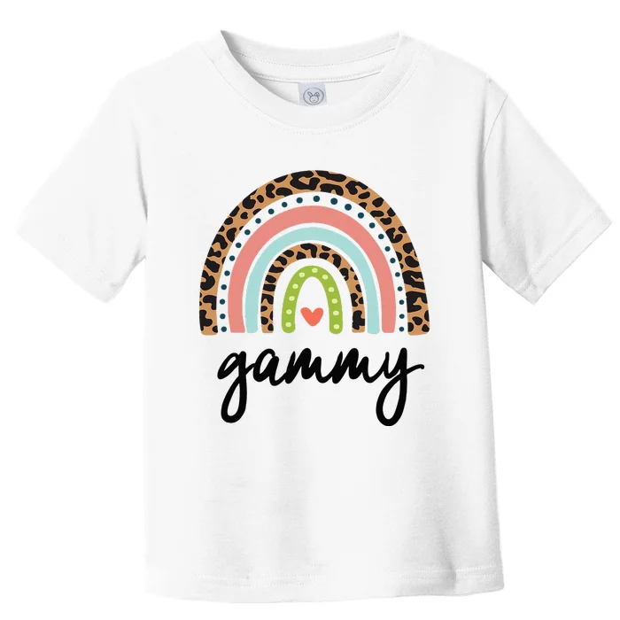 gammy Leopard Rainbow Mothers Day Toddler T-Shirt