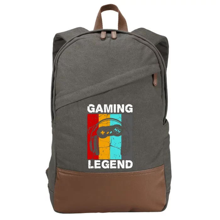 Gaming Legend Retro Cotton Canvas Backpack