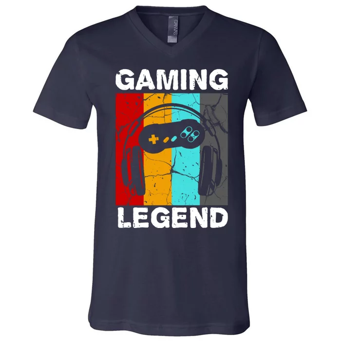 Gaming Legend Retro V-Neck T-Shirt