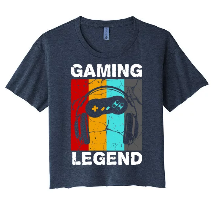 Gaming Legend Retro Women's Crop Top Tee