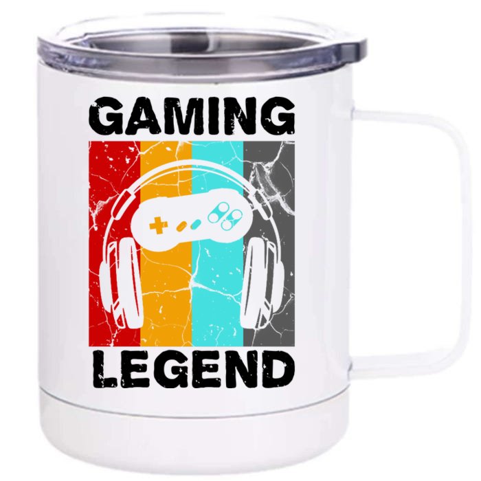 Gaming Legend Retro Front & Back 12oz Stainless Steel Tumbler Cup